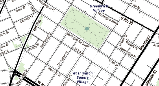 A map showing a local area in San Francisco